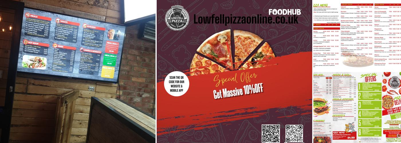 Low Fell Pizza &grill house Menu