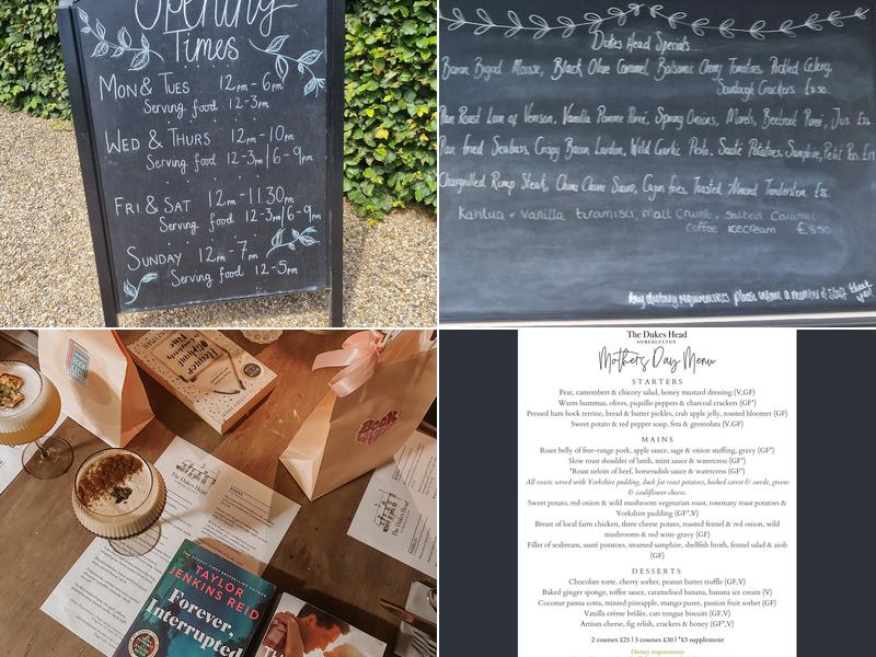 Dukes Head Somerleyton Menu