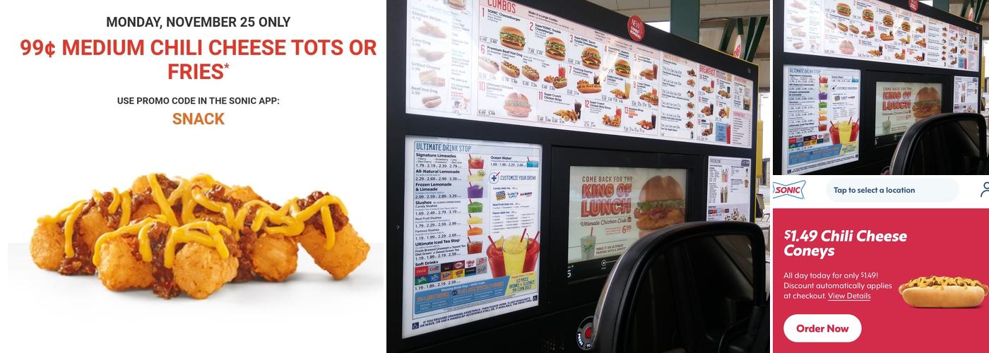 Sonic Drive-In Menu