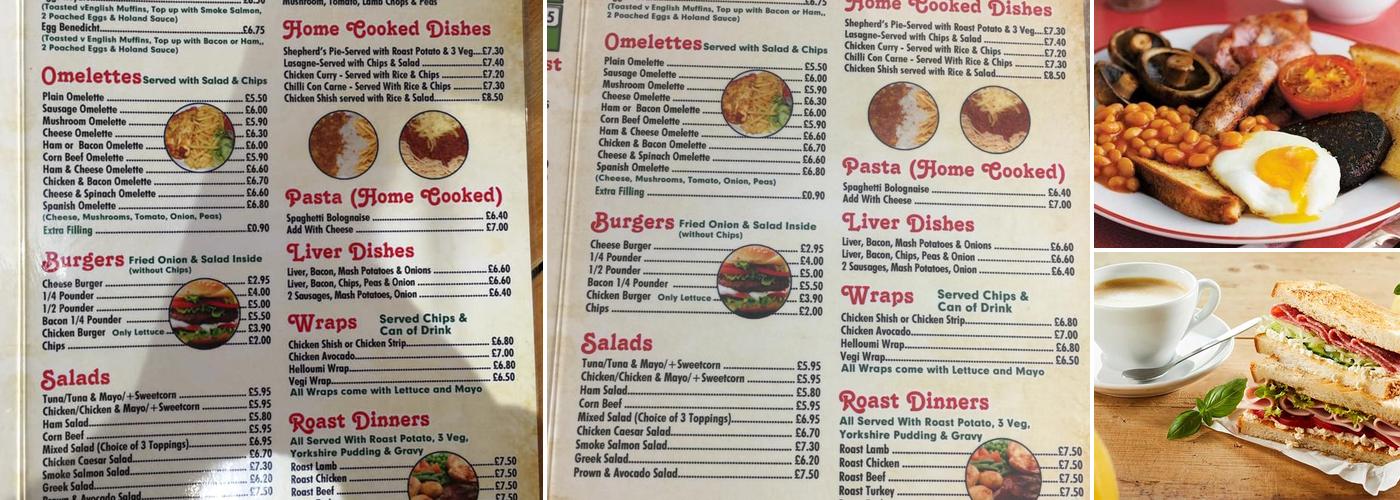 Rocca cafe lounge Menu