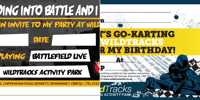 WildTracks Outdoor Activity Park Menu