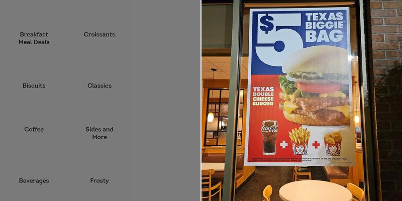 Wendy's Menu