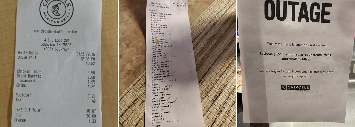 Chipotle Mexican Grill Menu