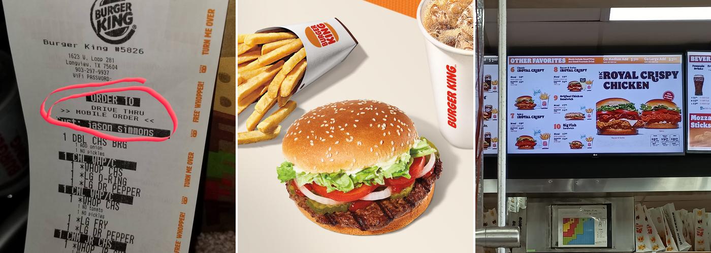 Burger King Menu