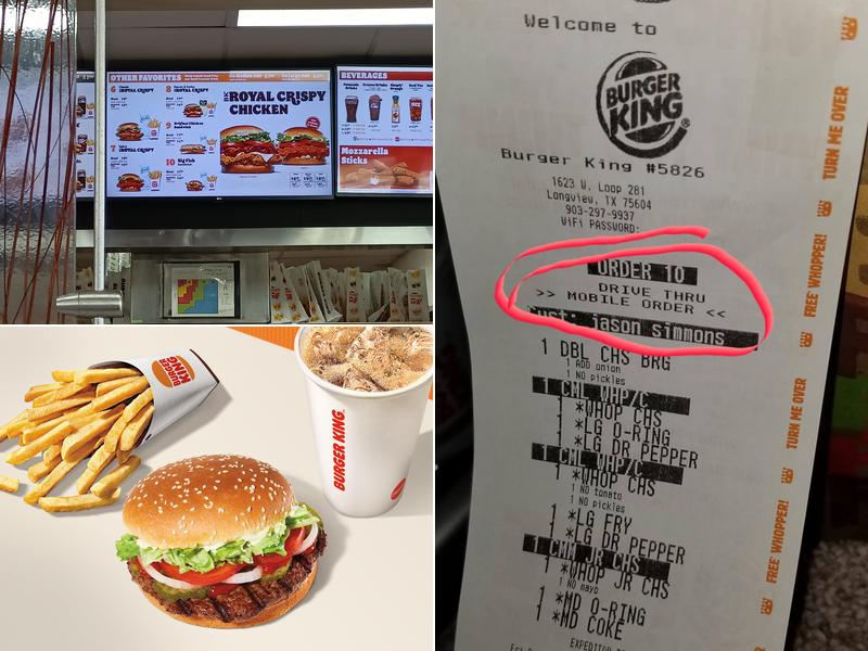 Burger King Menu