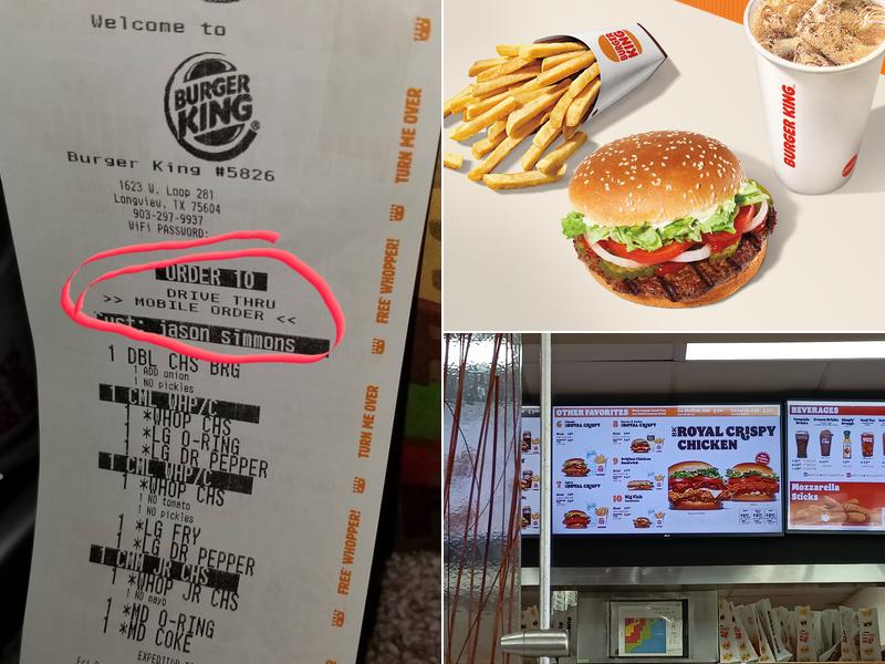 Burger King Menu