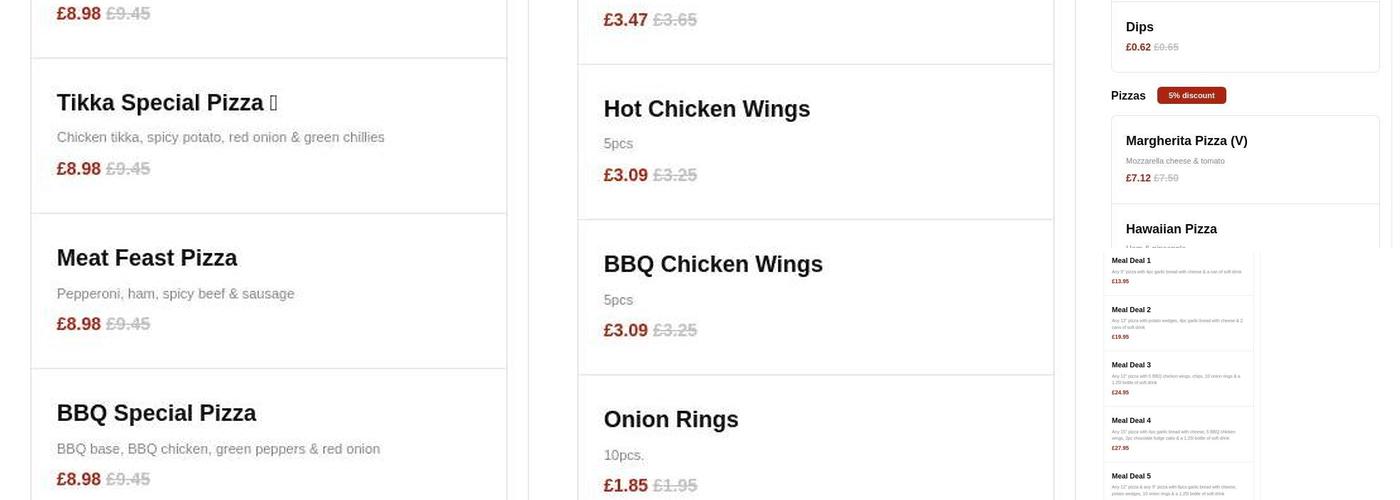 Saffron Indian Restaurant & Pizza Place Menu