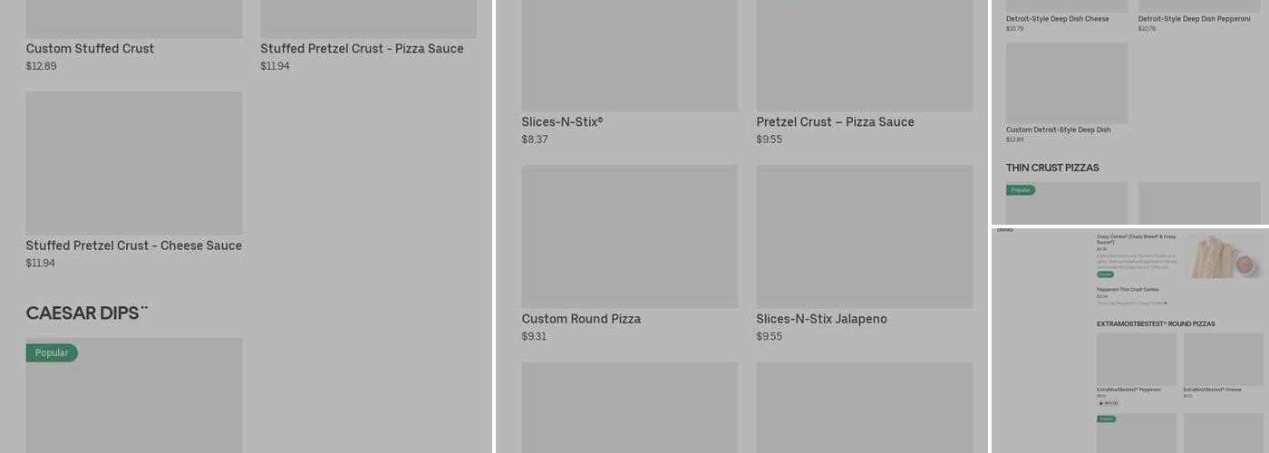 Little Caesars Pizza Menu