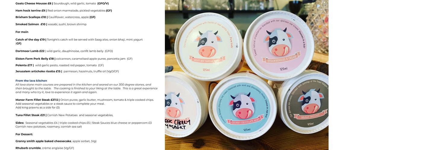 Coljan Cafe, Bar & Restaurant Menu