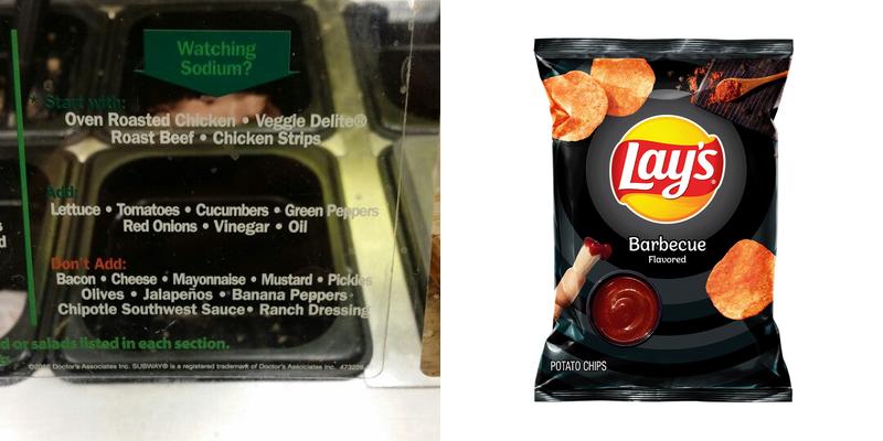 Subway Menu