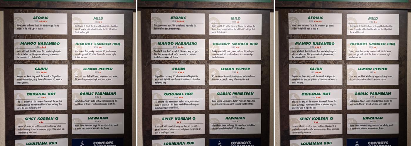 Wingstop Menu
