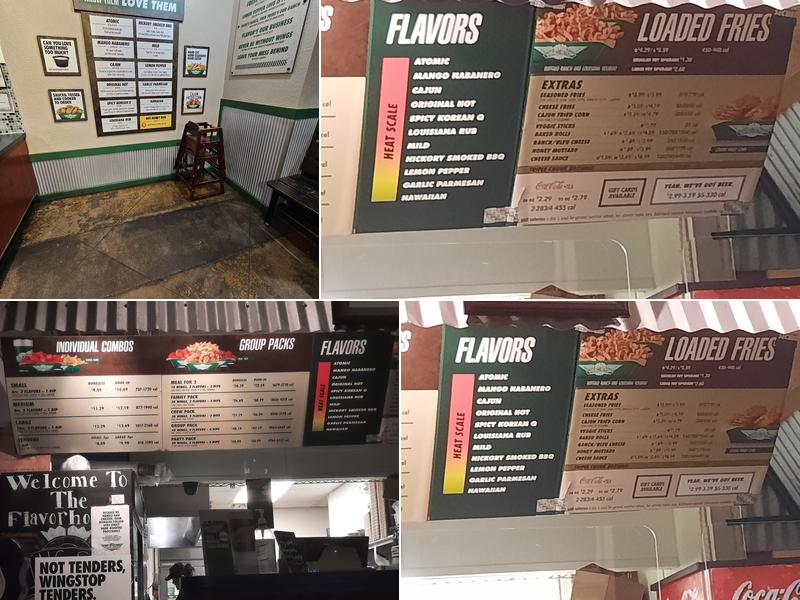 Wingstop Menu