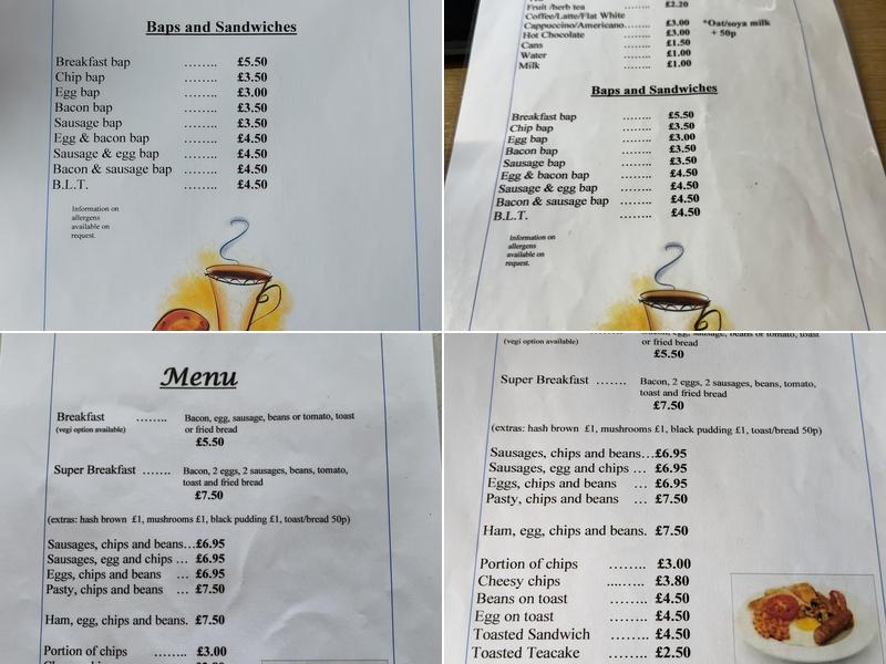 Signal Box Cafe Menu