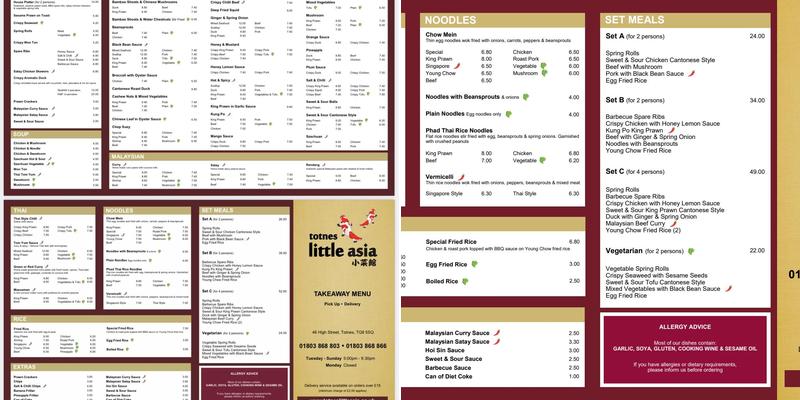 Little Asia Menu