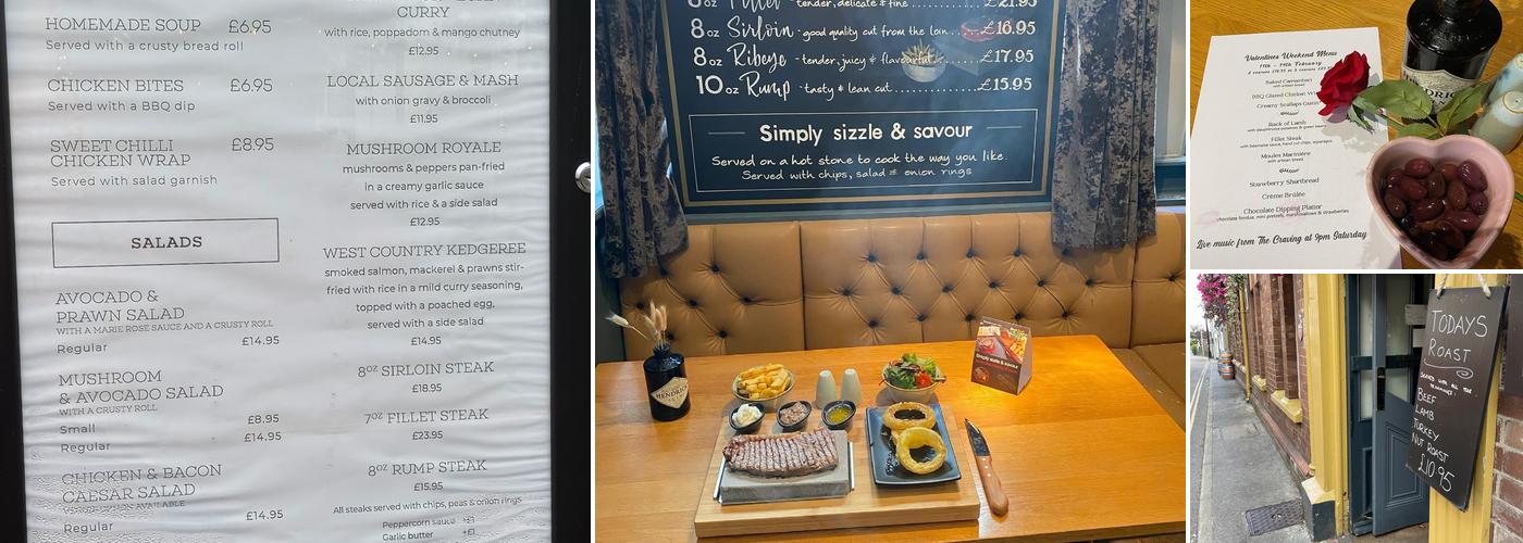 King William IV Menu