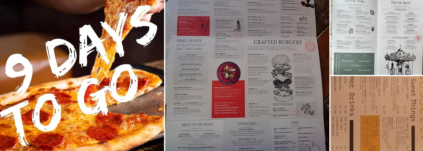 Green Dragon Croydon Menu