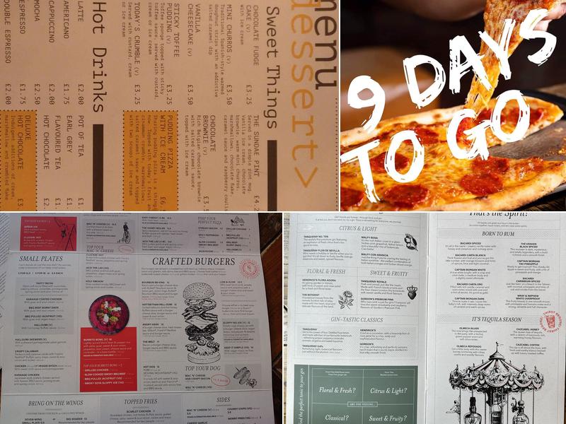 Green Dragon Croydon Menu