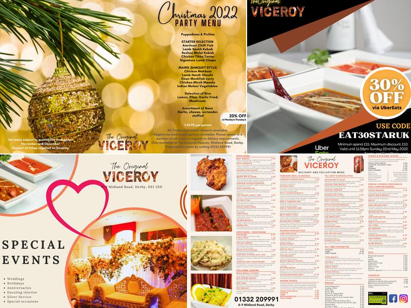 The Viceroy Menu