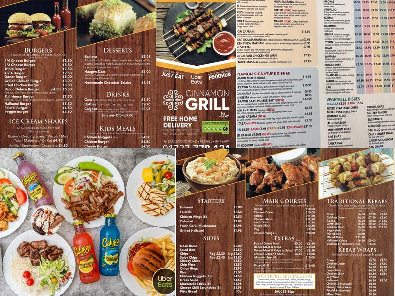 Cinnamon - Grill Menu