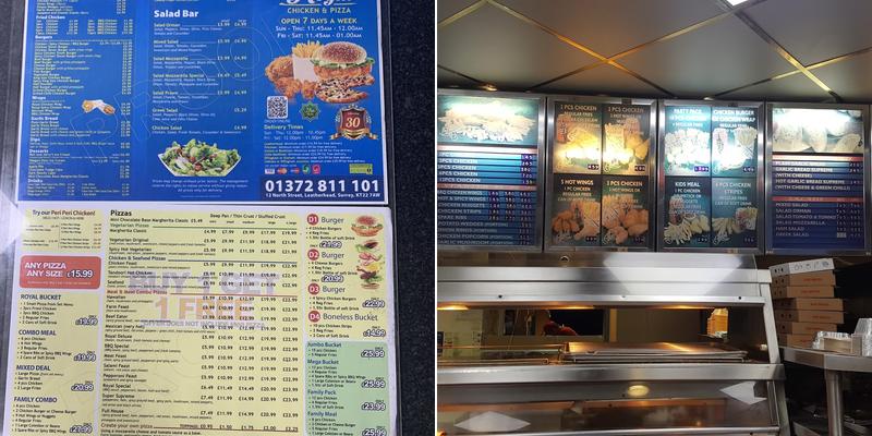 Royal Fried Chicken & Pizza Menu