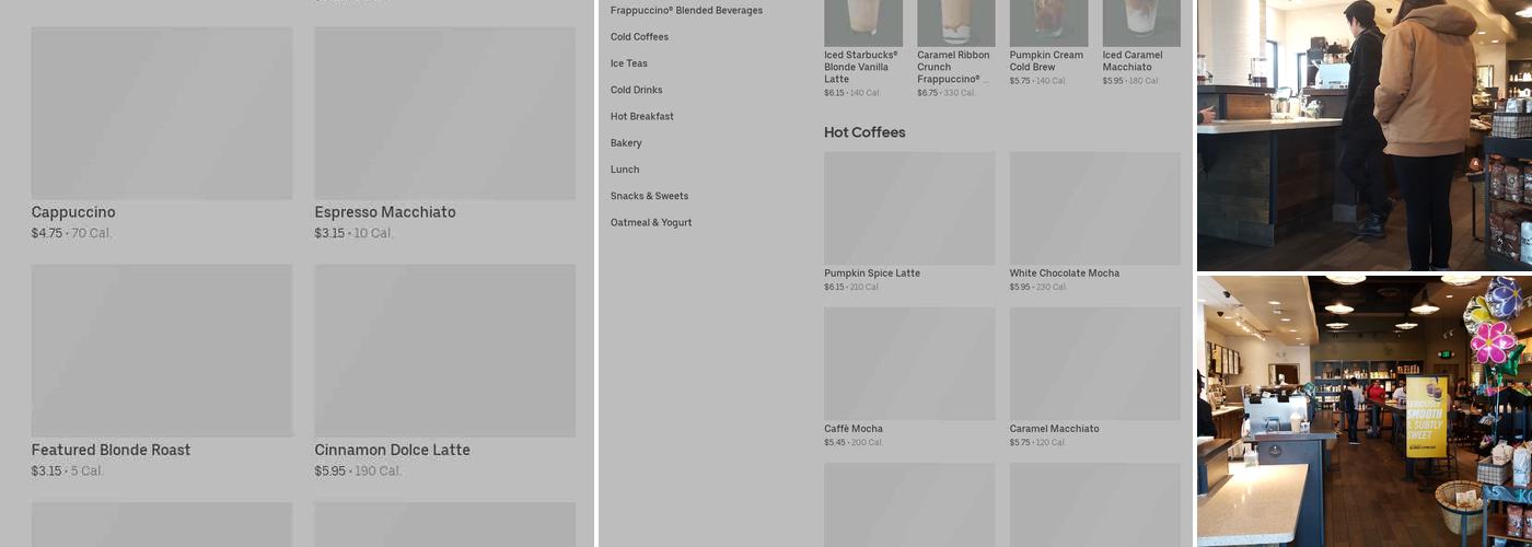 Starbucks Menu