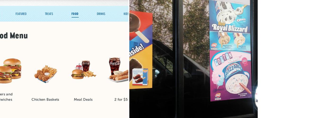 Dairy Queen Menu