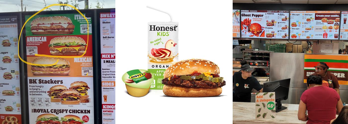 Burger King Menu