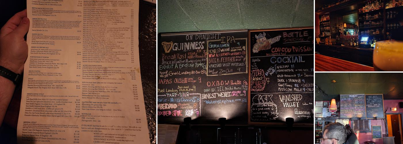 The Moan & Dove Menu