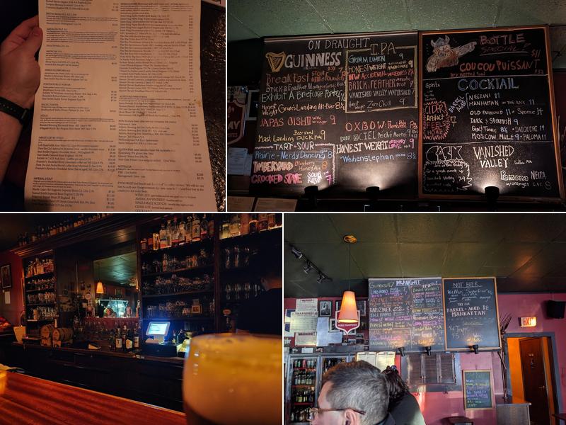 The Moan & Dove Menu