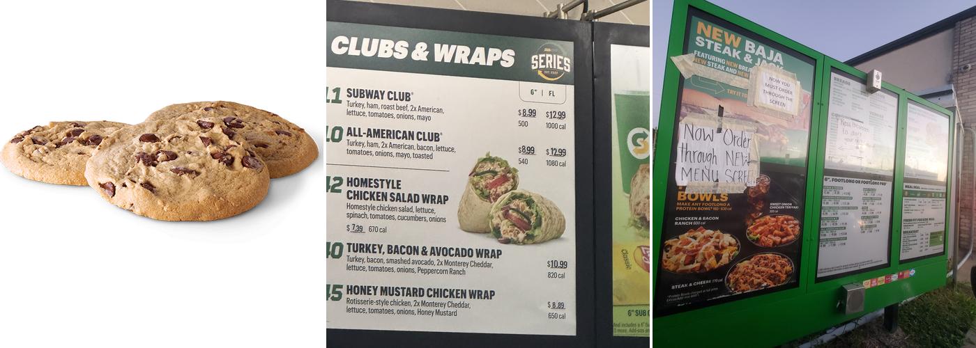 Subway Menu