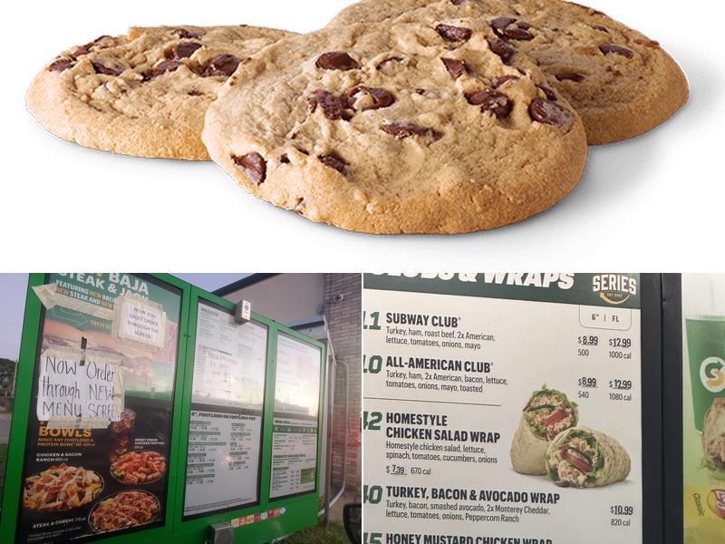 Subway Menu
