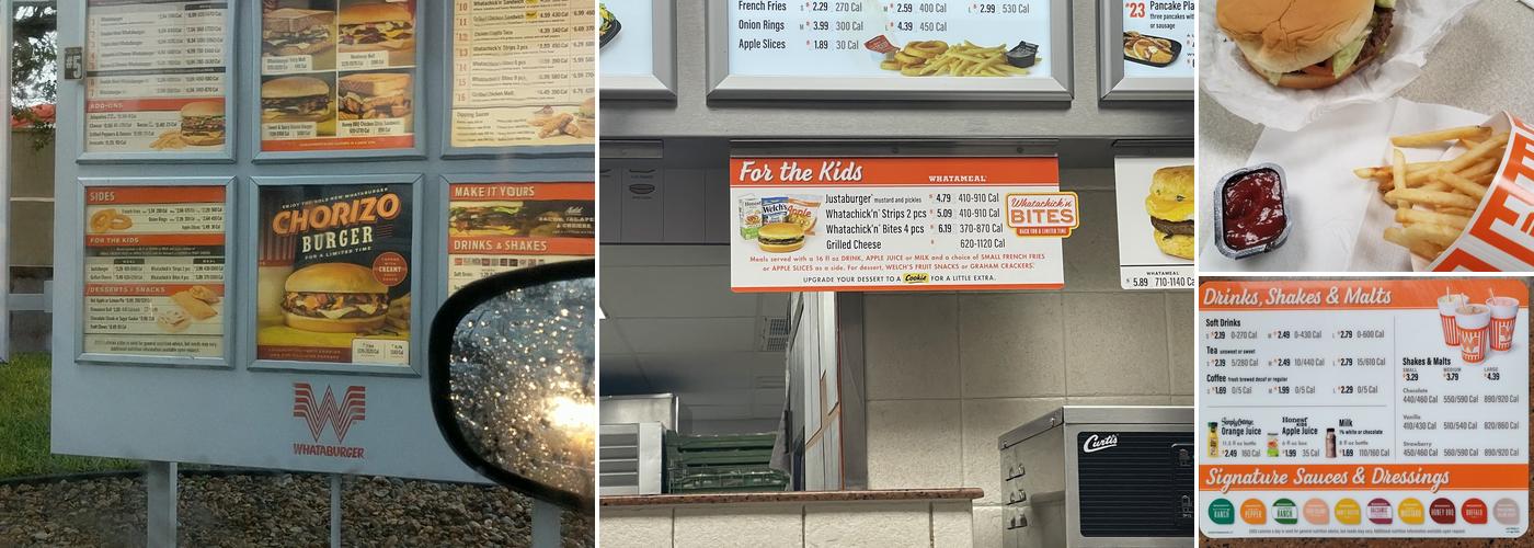Whataburger Menu