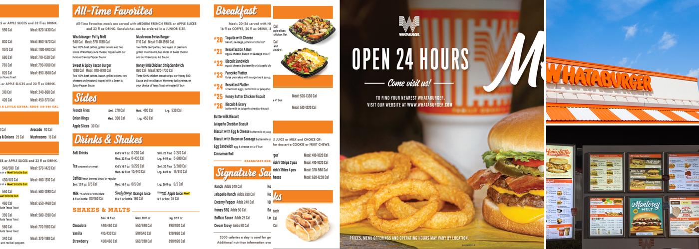 Whataburger Menu