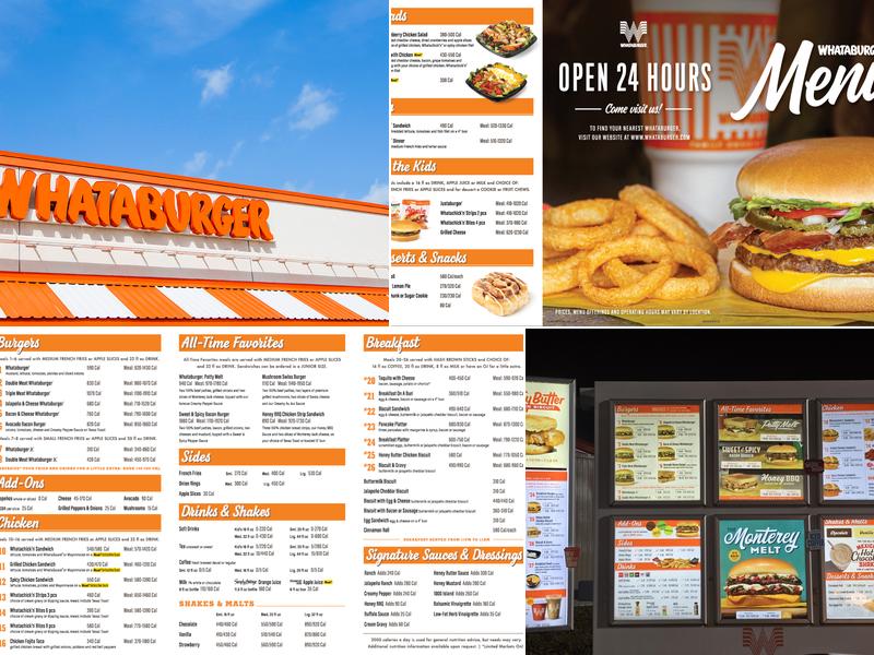 Whataburger Menu