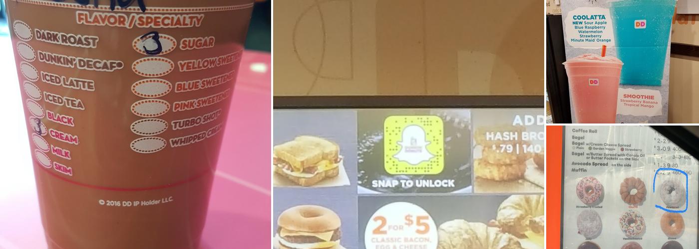 Dunkin' Menu