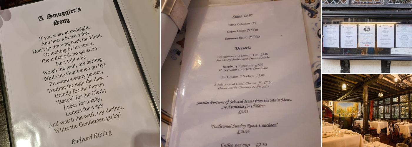 The Mermaid Inn Menu