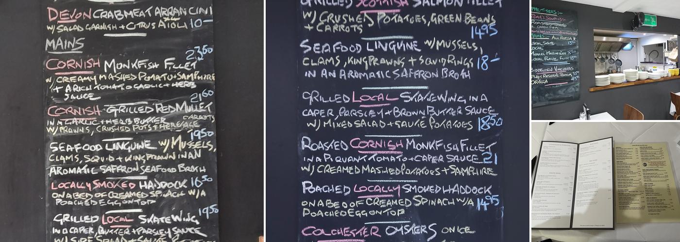 Undercliffe House Menu