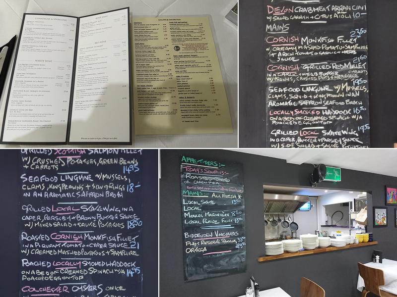 Undercliffe House Menu