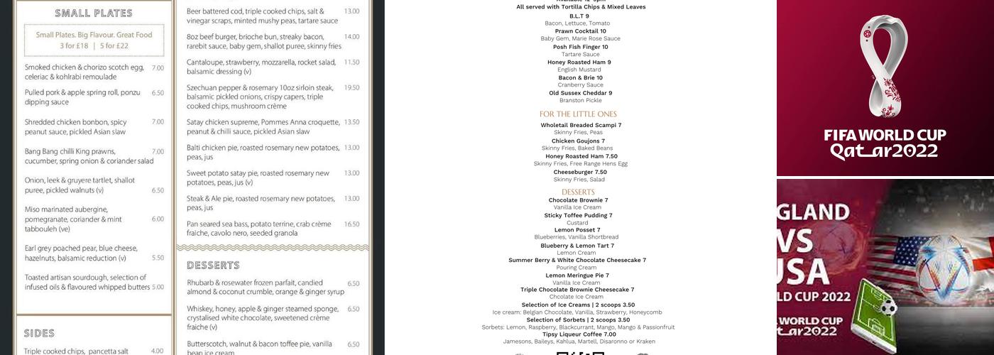 The Walnut Tree Menu