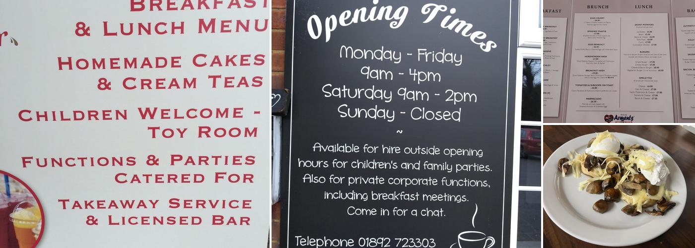 Grays Cafe & Bar Menu