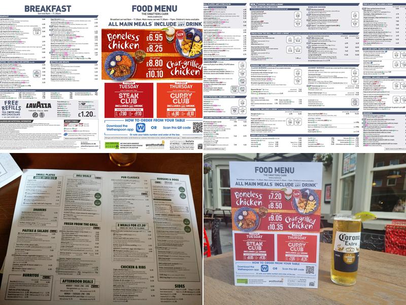 The Swatters Carr - JD Wetherspoon Menu