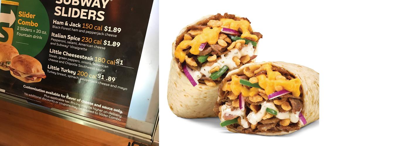Subway Menu