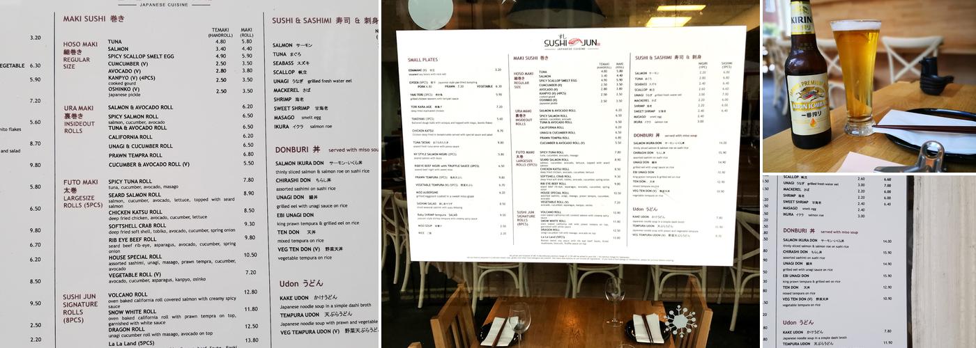 Sushi Jun Menu