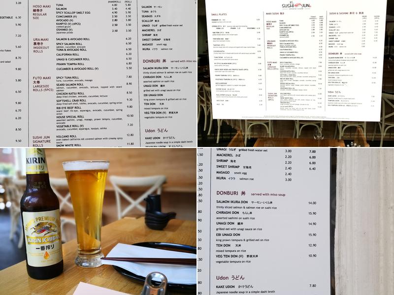 Sushi Jun Menu