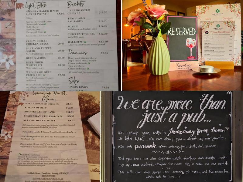 The Six Bells Menu