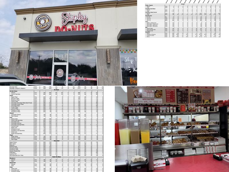 Shipley Do-Nuts Menu
