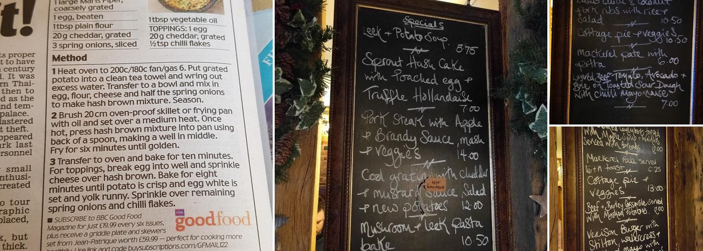 The Bat & Ball Freehouse Menu