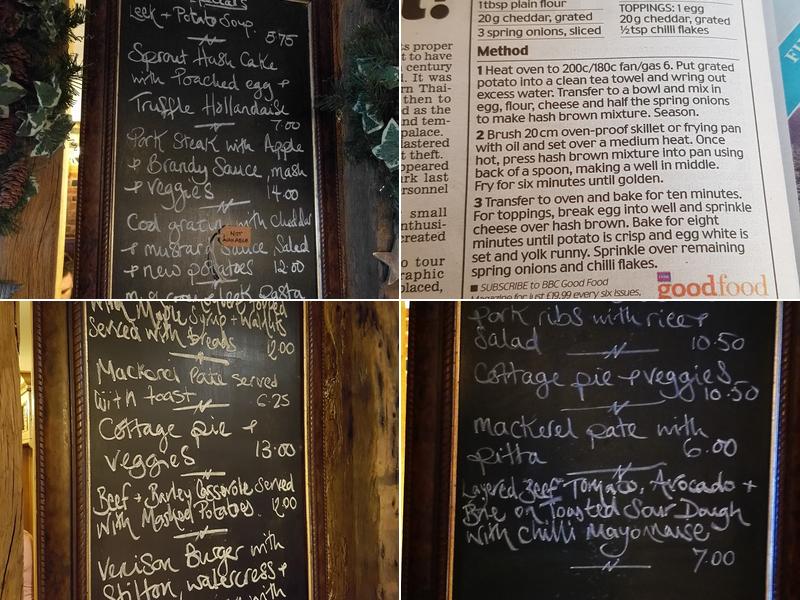 The Bat & Ball Freehouse Menu