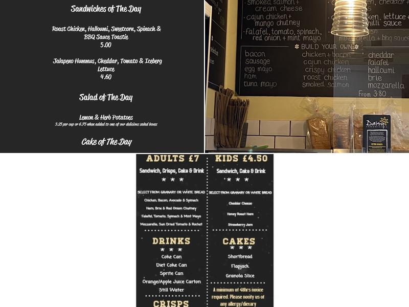 Daisy Sandwiches Menu