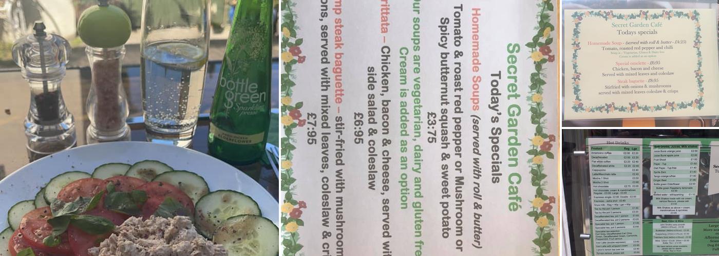 Secret Garden Cafe Menu